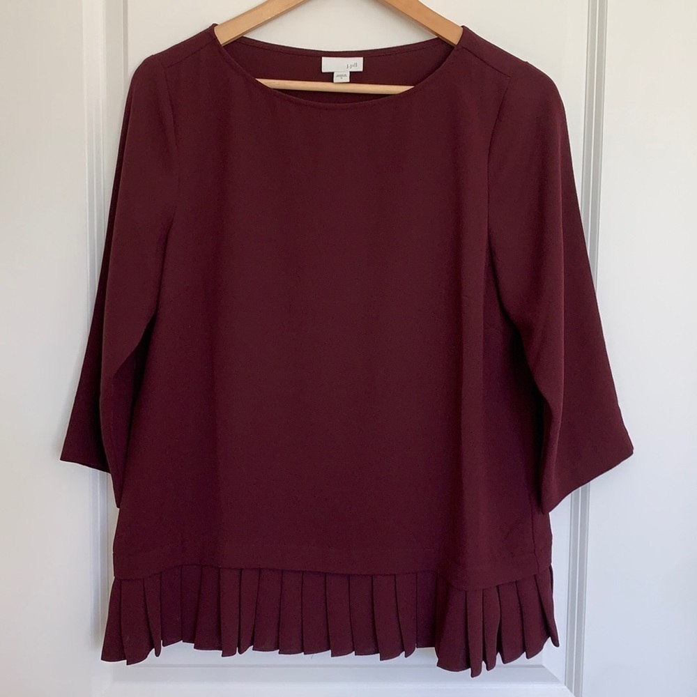 J. Jill Women’s Tunic Burgundy S